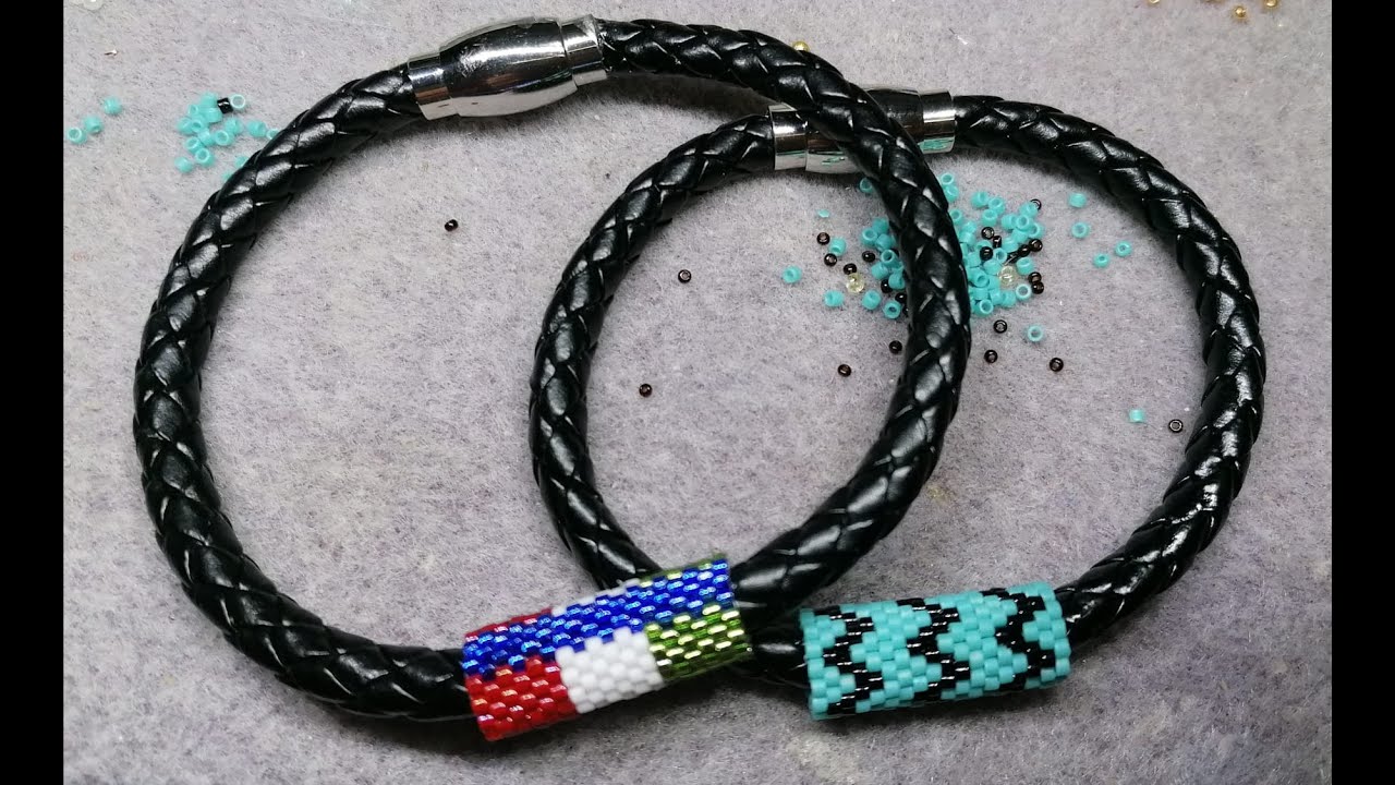 Tutorial bracciale da uomo collaborazione con BEEBEECRATF. Con fascetta a peyote