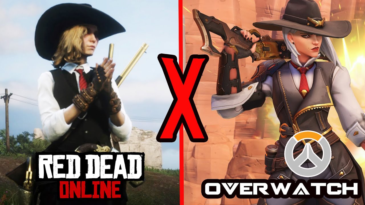 ASI ES EL ATUENDO DE ASHE ( OVERWATCH ) EN RED DEAD ONLINE