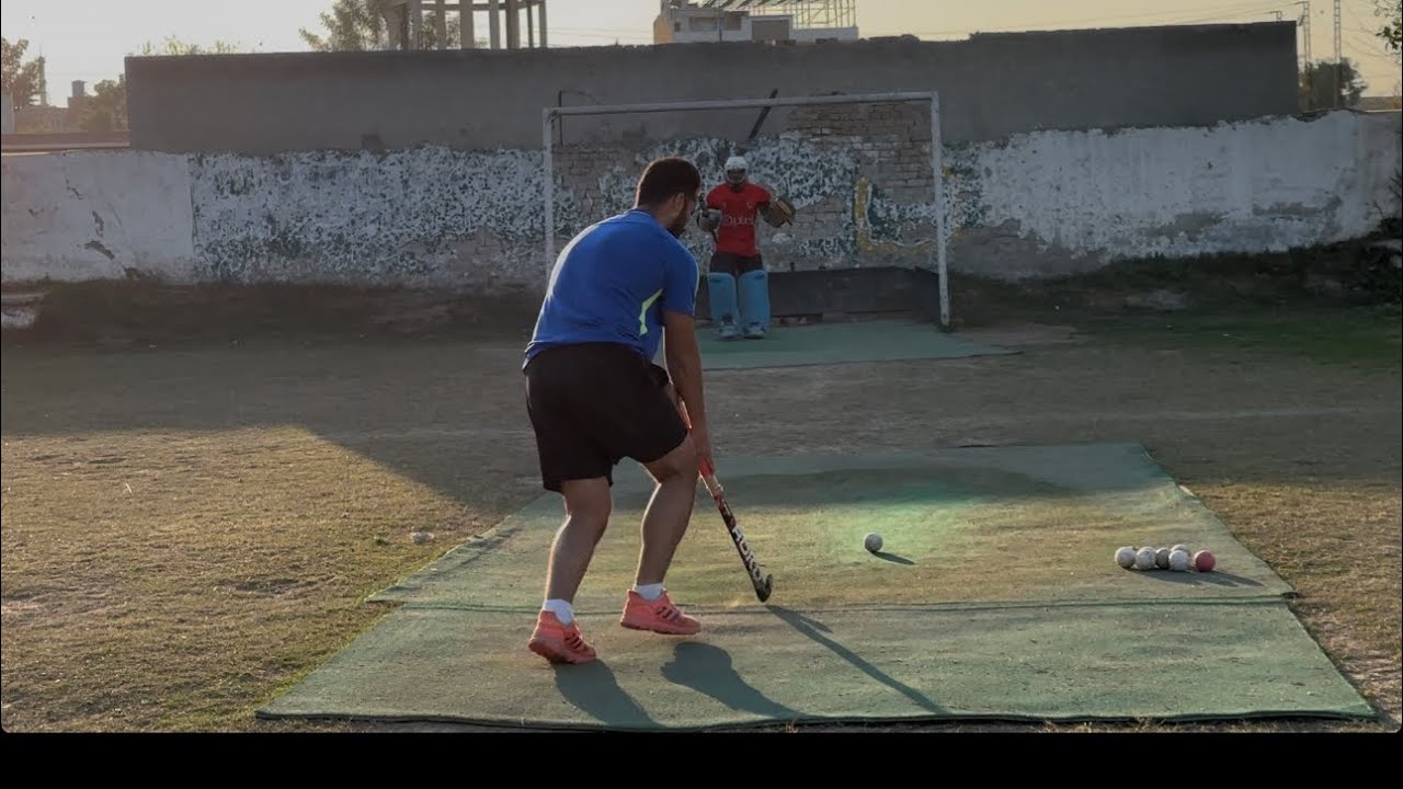 Drag flick practice Sohail manzoor international Hockey player 