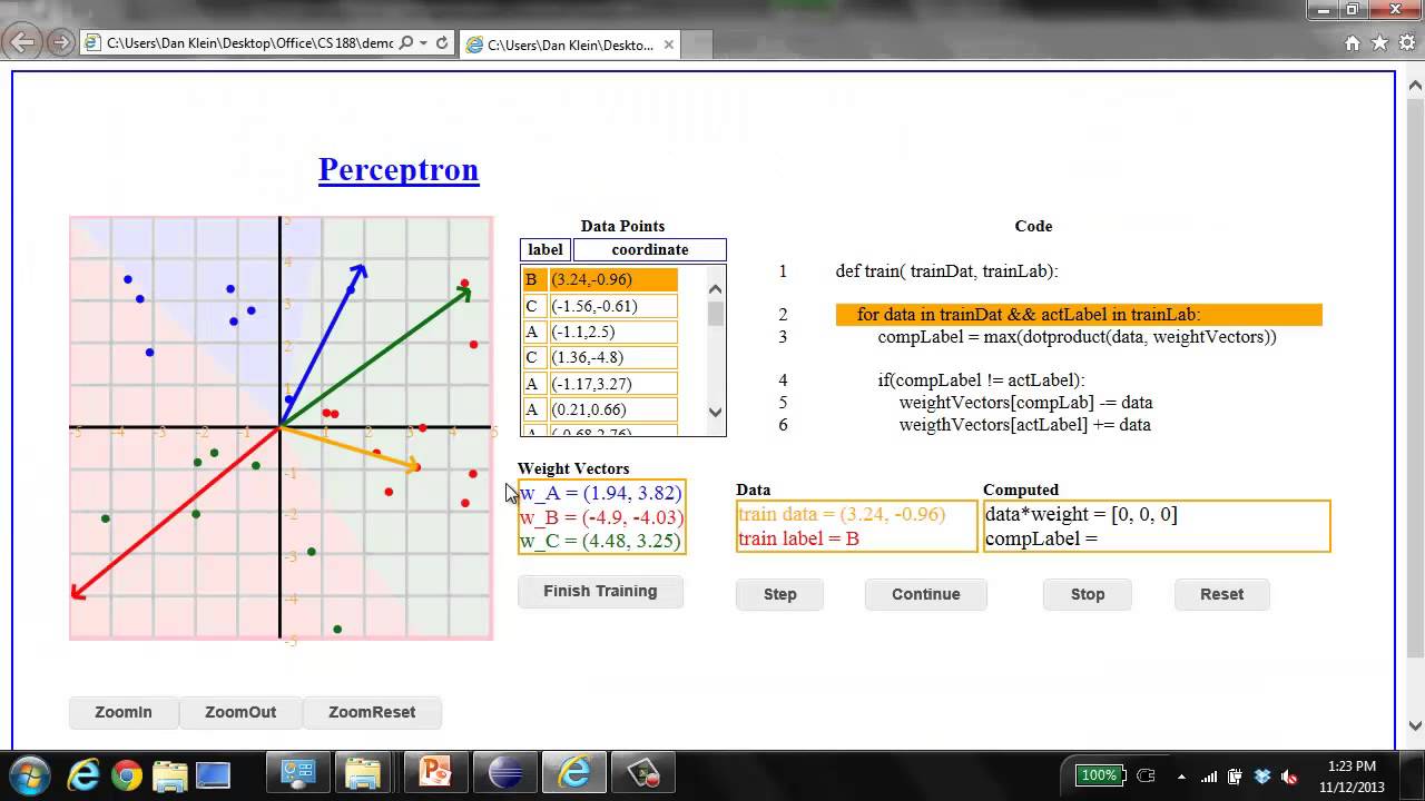 Lecture 21: Machine Learning - Perceptrons