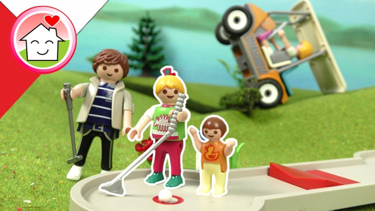 Playmobil po polsku Gra w mini golfa z rodziną Hauser - Rodzina Hauserow