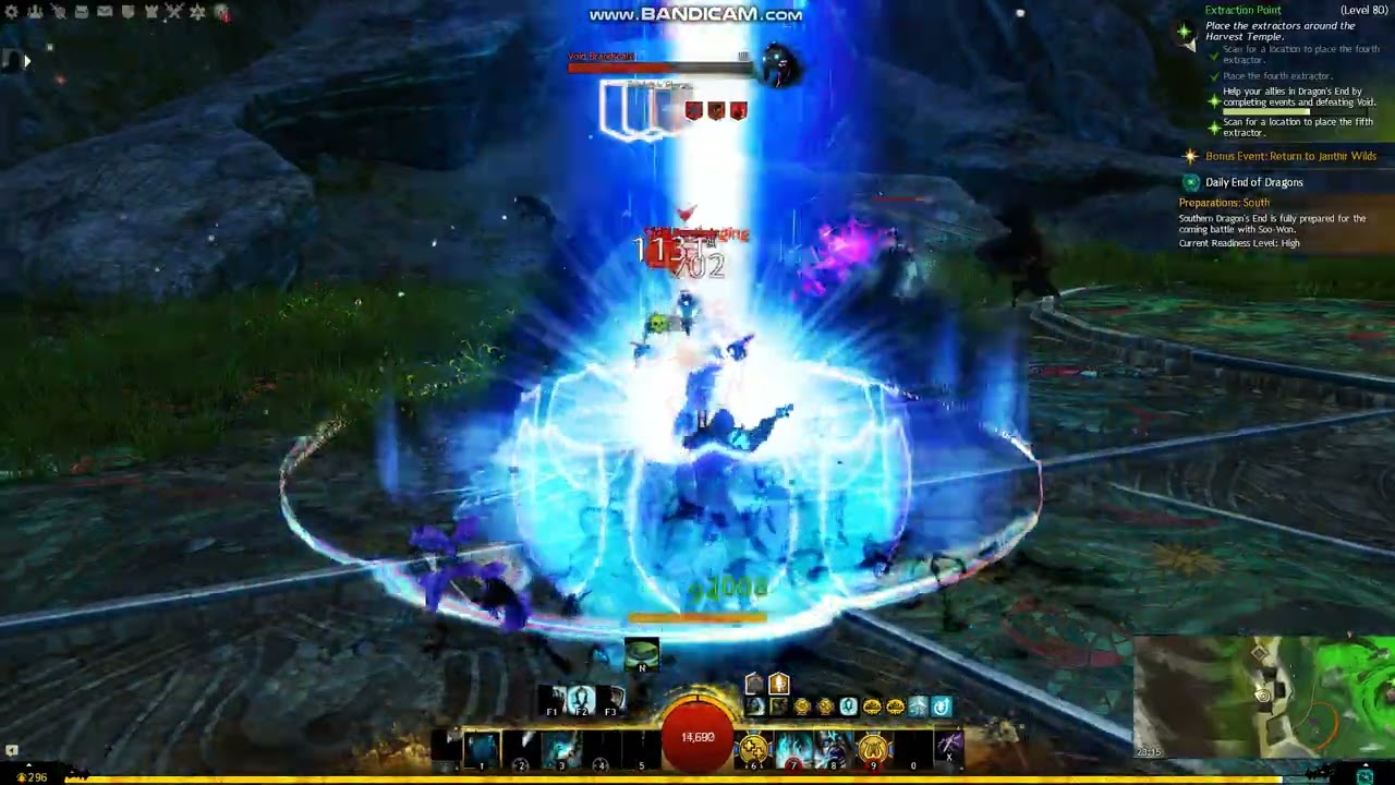 Guild Wars 2 - Guardian - Defeating void and checking with your allies - Dragon's End