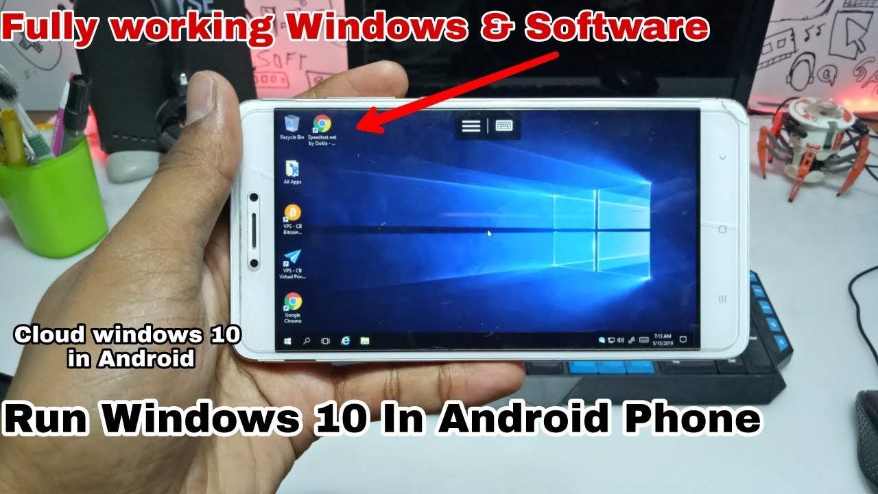 Run Windows 10 in Android Phone 2019 100% Proof | Cloud Windows 10 in Android | Windows Software