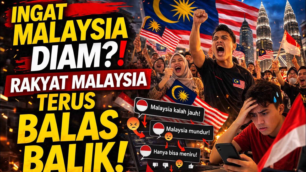 “RAMAI TAK DIAM! RAKYAT MALAYSIA BALAS NETIZEN INDONESIA DENGAN FAKTA!”