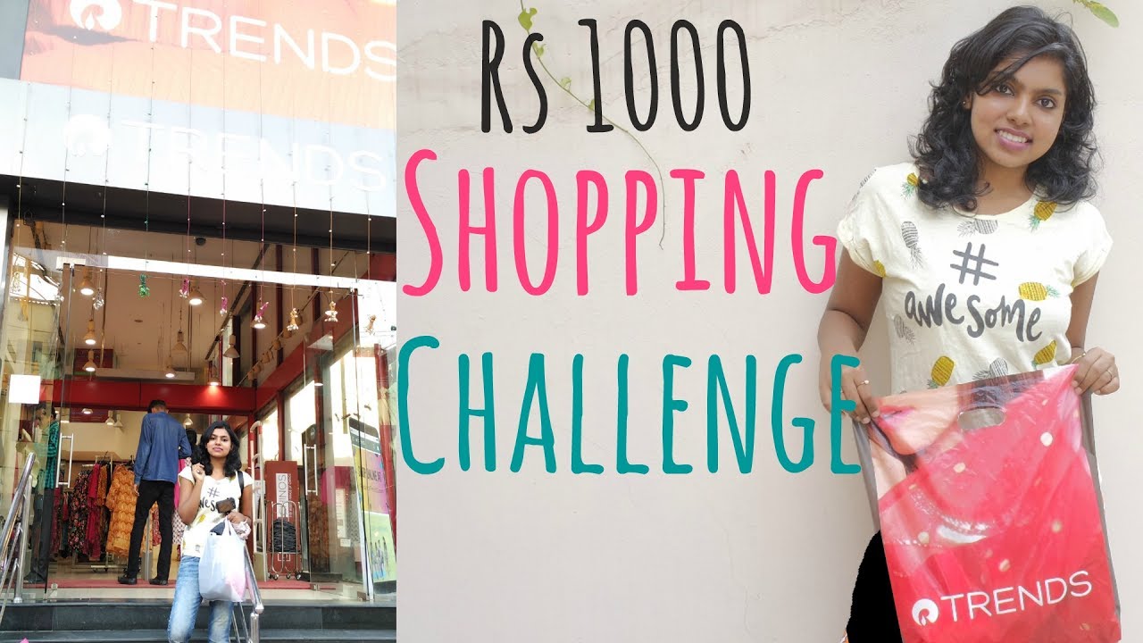 Rs 1000 Shopping Challenge - Reliance Trends Shopping Haul | Adity Iyer #adityvlogs