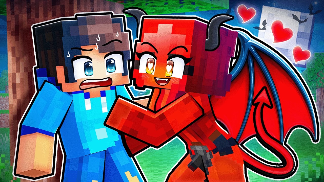 DATING the DEMON GIRL in Minecraft!