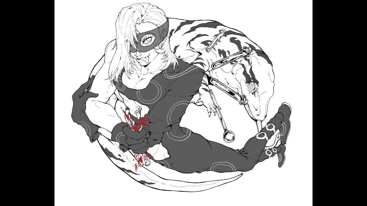 [JOJO Golden Wind] 手書き--La Squadra Fanart MAD--化身の獣