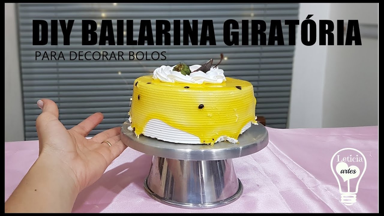 FAÇA VOCÊ MESMO  BAILARINA PARA BOLO - PRATO GIRATÓRIO