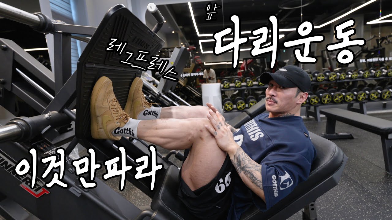 다리운동 이렇게 하면 끝난다! 하체 1등 코리안탱크 레그프레스 비법 [하나만판다 시리즈]