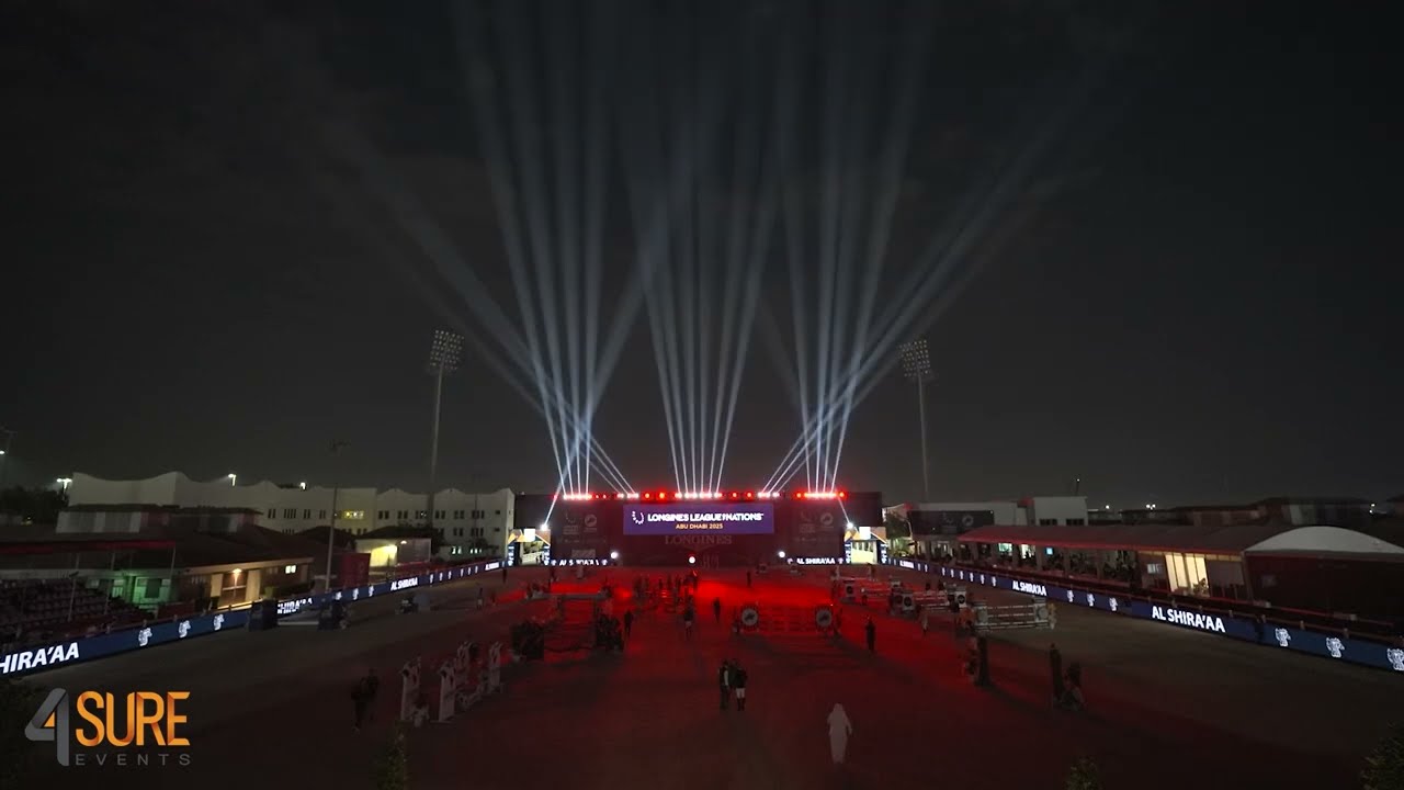 Light Show For The Longines League Of Nations.