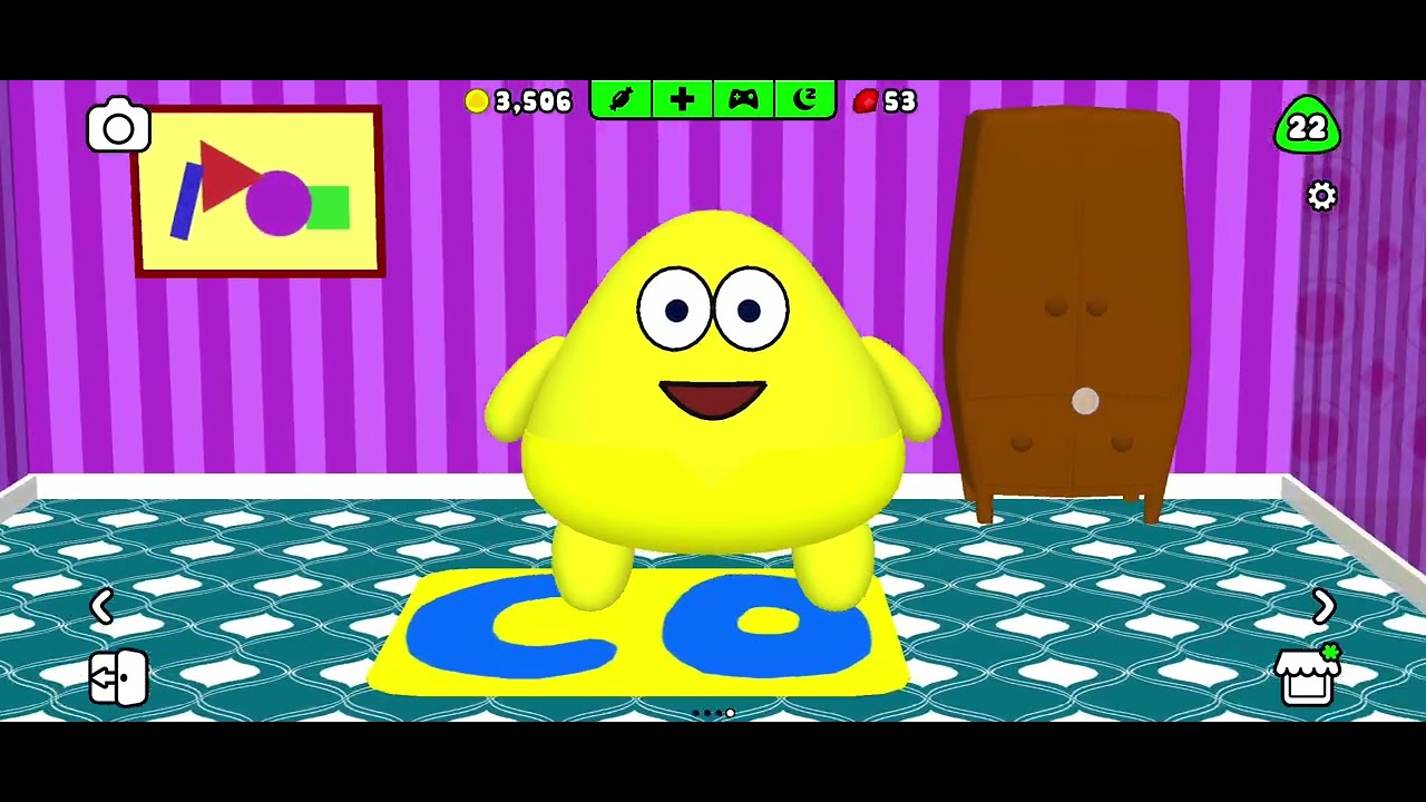 vim mostrar o Pou Simon