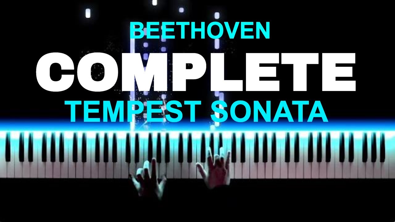 Beethoven COMPLETE Tempest Piano Sonata No. 17, Op. 31 No. 2 with Synthesia (take 1)
