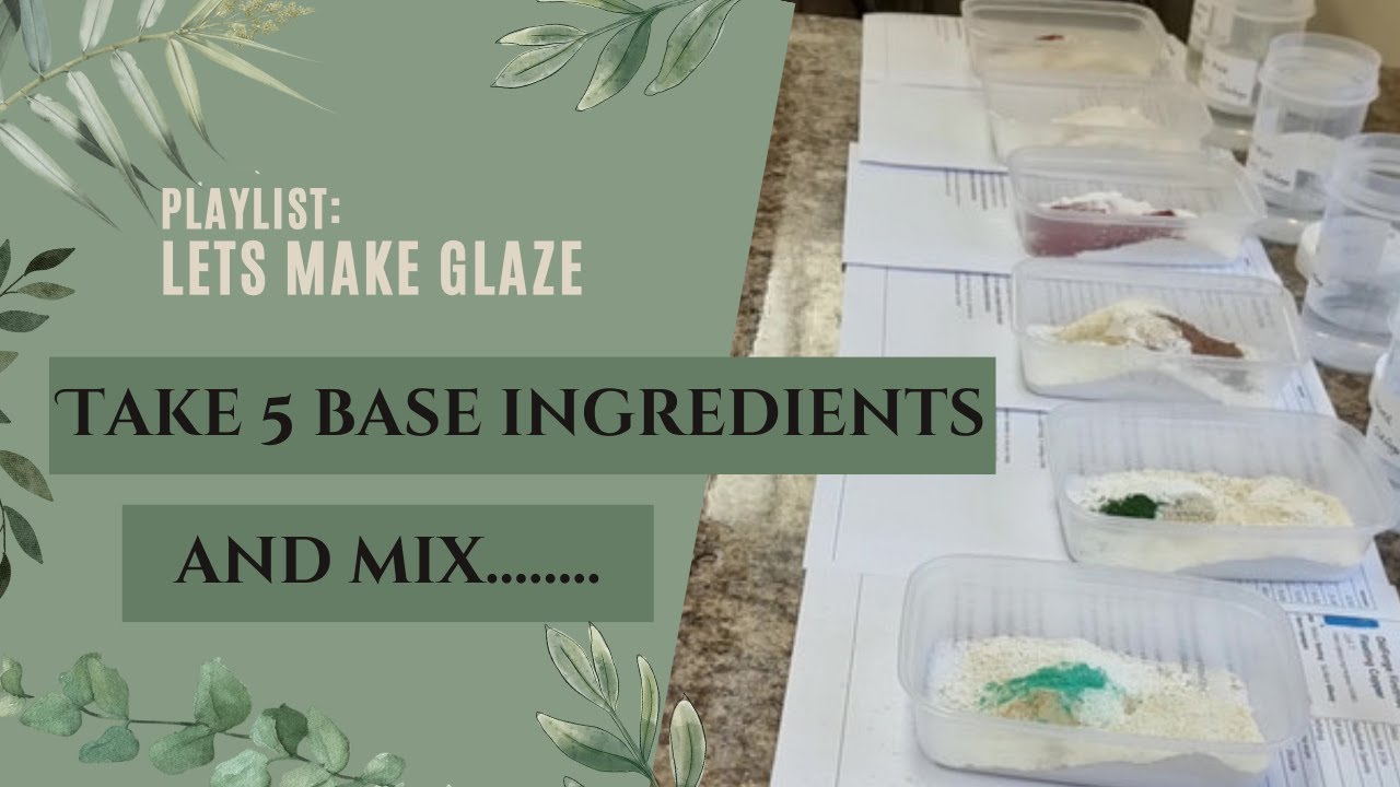 50. Lets make Glaze : 03  Take 5 base Ingredients and mix.....