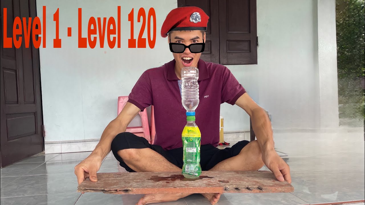 NTT | Lật Chai Nước Từ Level 1 đến Level 120 | Flip the water bottle from level 1 to level 120 |Tập1
