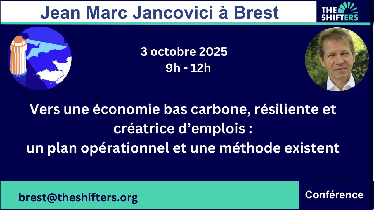 Vers une Économie Régionale Bas Carbone (VERB) - une conférence avec JM Jancovici