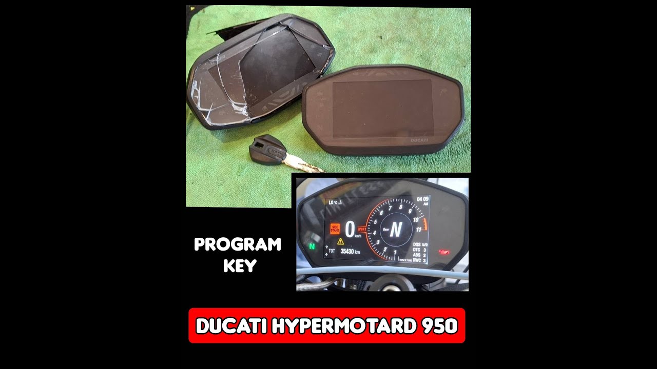 DUCATI  HYPERMOTARD  950  PROGRAM  KEY  เรือนไมล์แตก โปรแกรมกุญแจ รอรับได้เลย