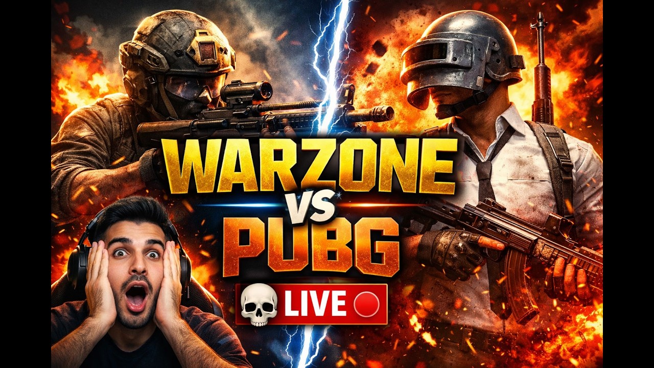 WARZONE & PUBG MOBILE LIVE 🔴 | Non-Stop Action Across Platforms 💀