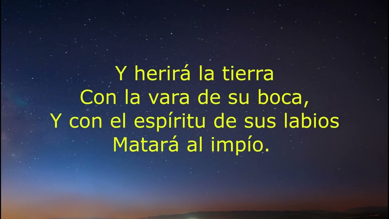 LA VARA DEL TRONCO DE ISAÍ - Isaías 11:1-5