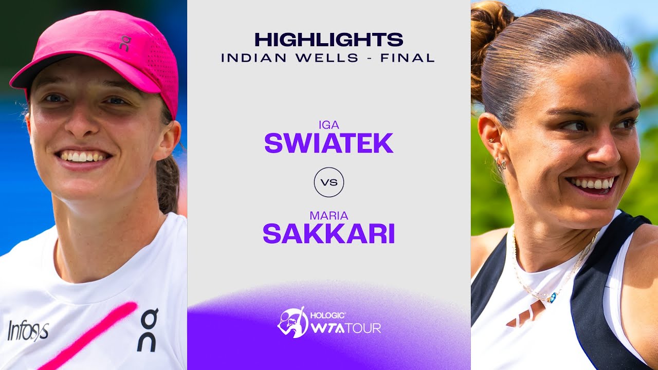 Iga Swiatek vs. Maria Sakkari | 2024 Indian Wells Final | WTA Match Highlights