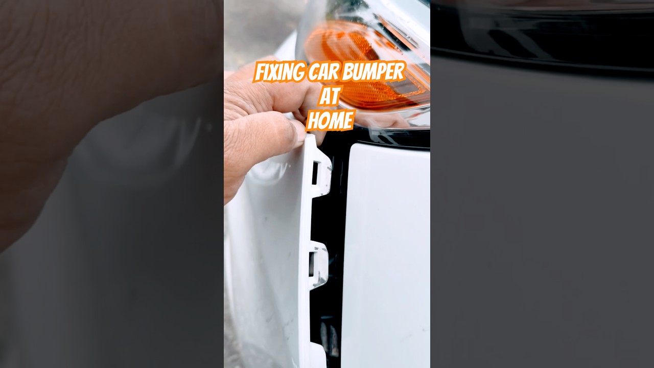 Chevy Malibu front bumper repair at home 