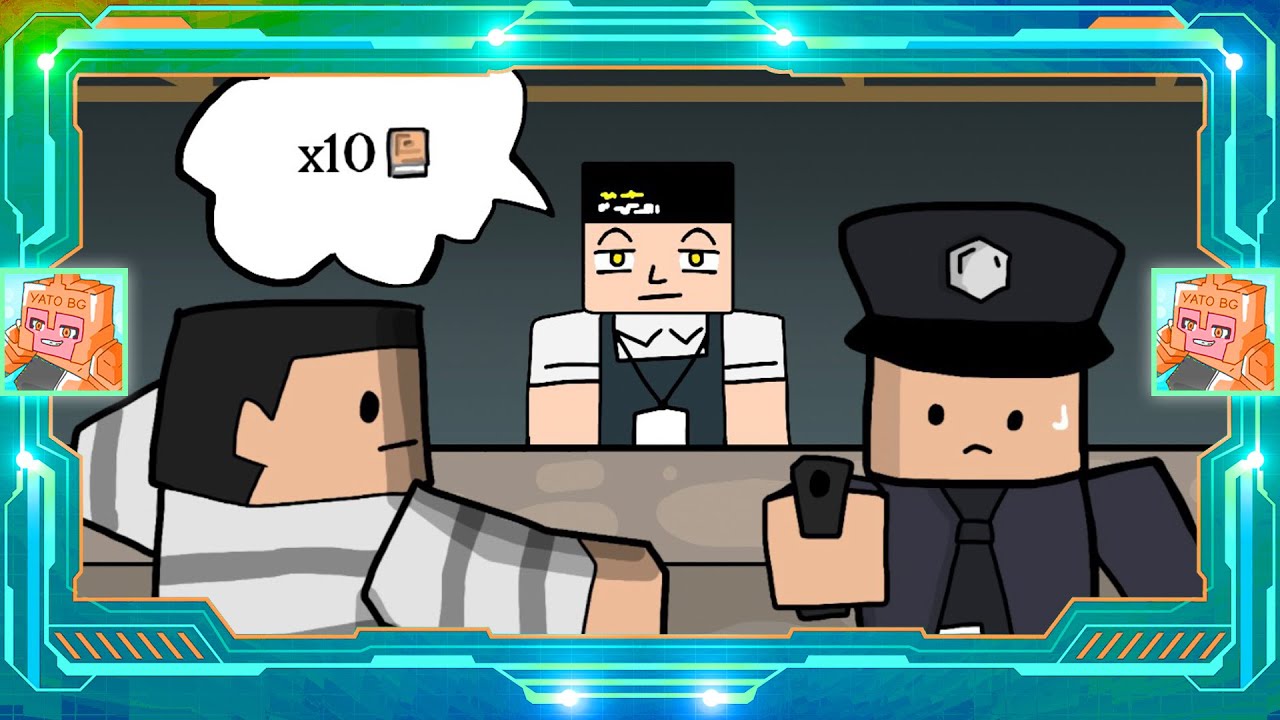 Анимация побег из тюрьмы | План побега из тюрьмы | Blockman Go Animation #YATOBG