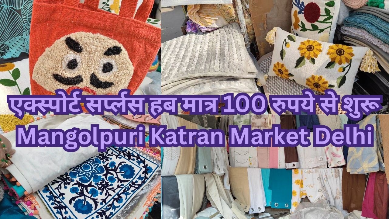 एक्स्पोर्ट सर्प्लस हब मात्र 100 रुपये से शुरू | Mangolpuri Katran Market Delhi #mangolpurimarket