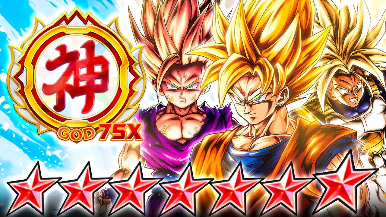(Dragon Ball Legends) GOD RANK GRIND #75 WITH THE CELL SAGA TEAM LED BY SUPER TRUNKS!