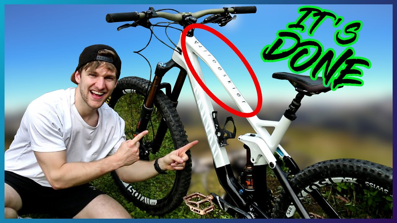 ES IST VOLLBRACHT! DAS BIKE IST FERTIG - Ich FOLIERE mein MTB - PT6