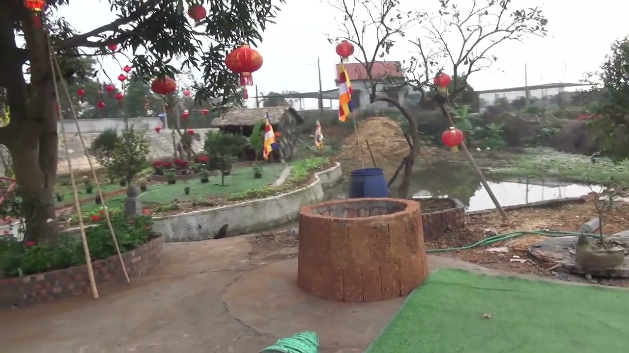 Cầu đảo ao sen chùa ngô sơn  đã đc giải thảm  2 đảo 