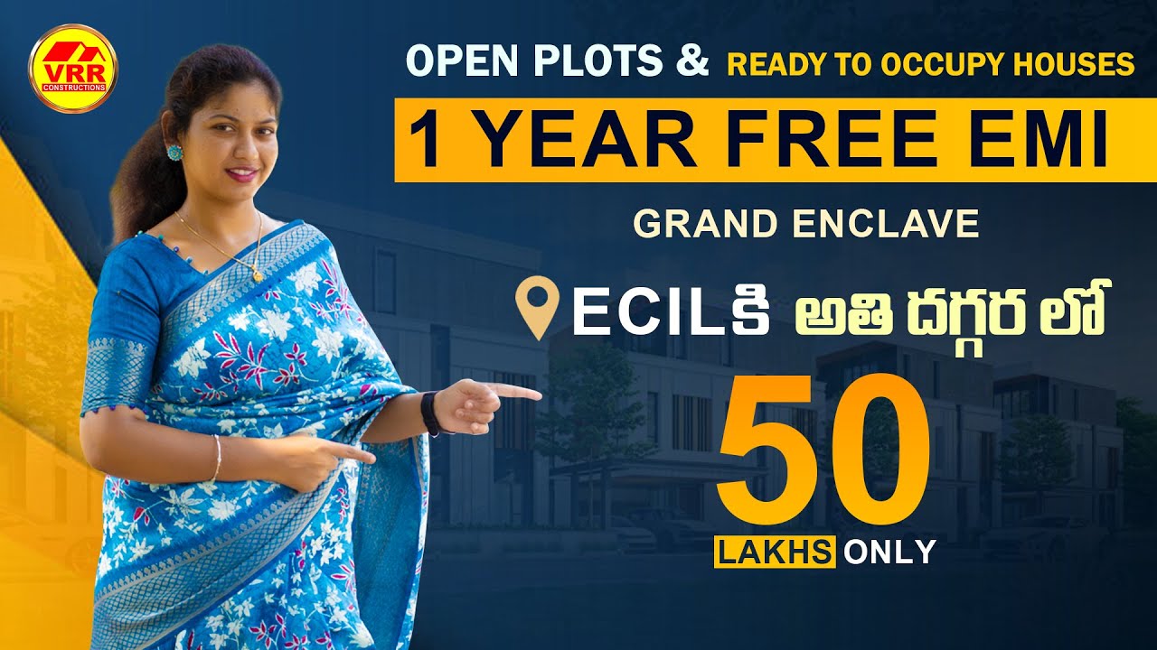 just 50lakhs onwards 2bhk independent houses for sale near ecil ,with one year free emi option
