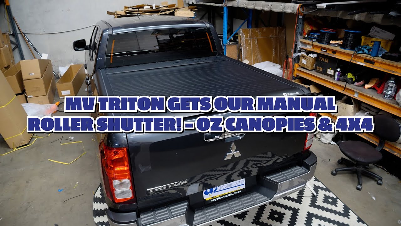 Mitsubishi MV Triton gets our Manual Roller Shutter! - Oz Canopies & 4x4