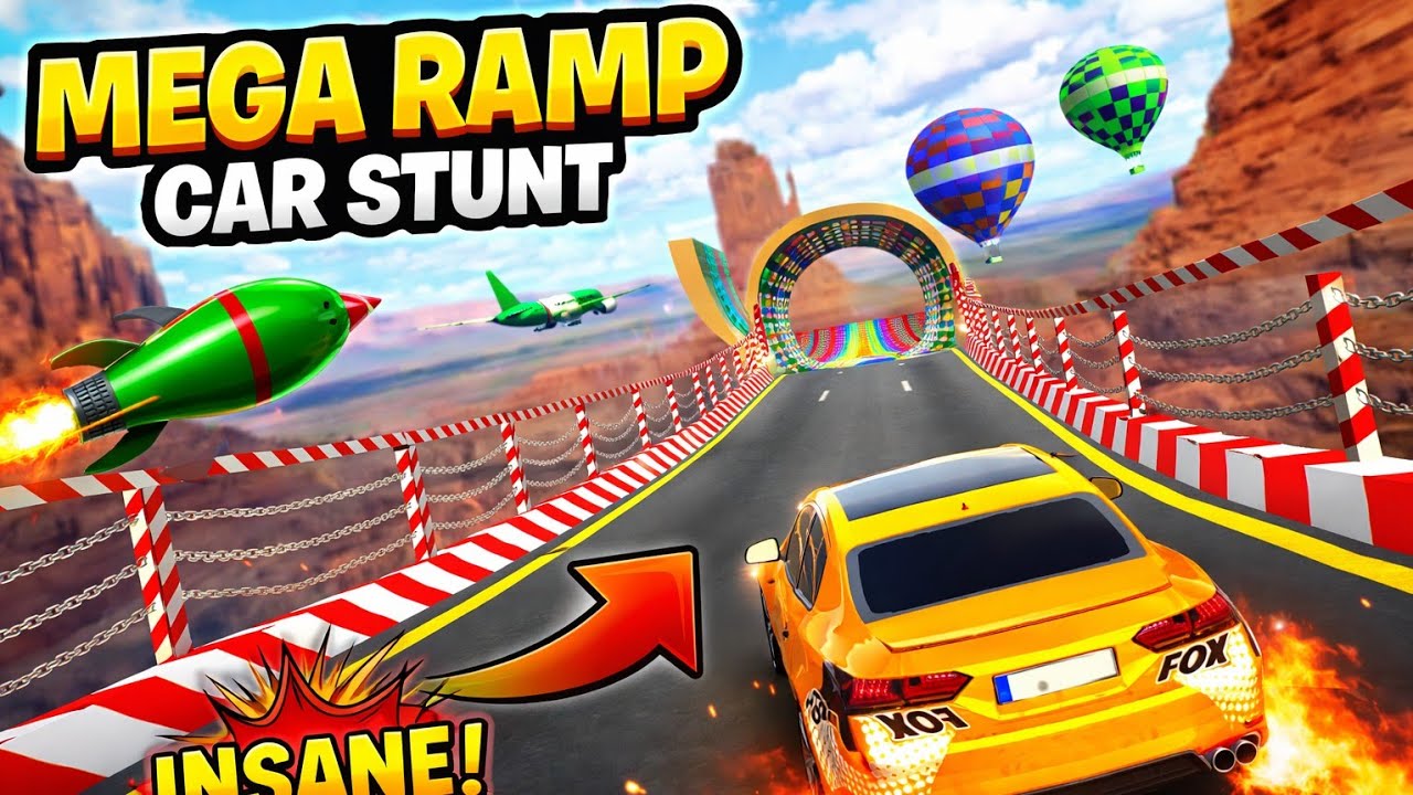 Mega Ramp Car Stunt Racing 3D - Extreme Car Stunts -Android Gameplay