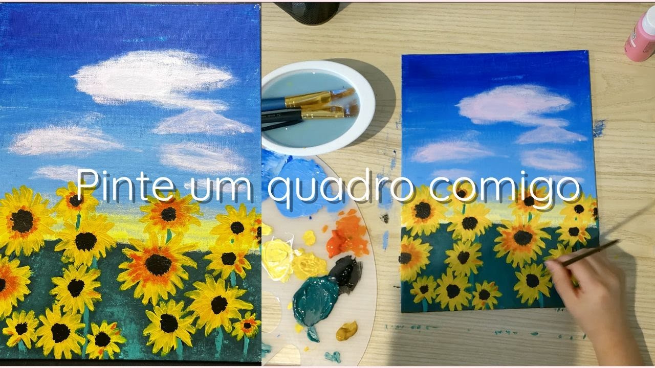 Pinte um quadro comigo – vídeo relaxante!