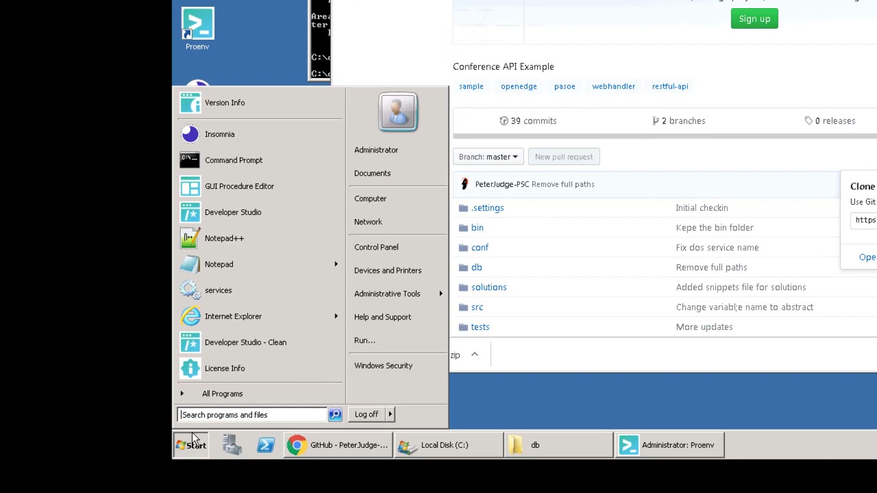 Как создавать REST-сервисы с помощью OpenEdge 11.7: Подготовка к учениям