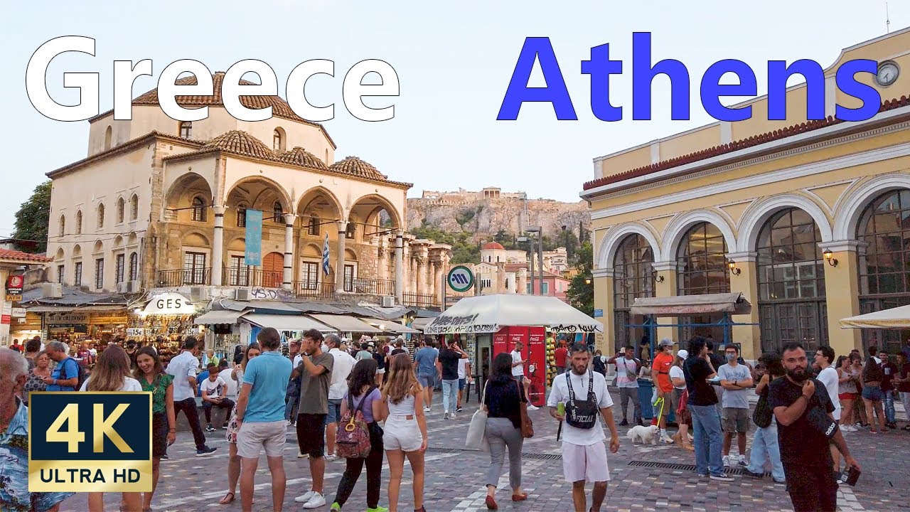 Athens Greece 🇬🇷 4K Walking Tour Psiri August 2021