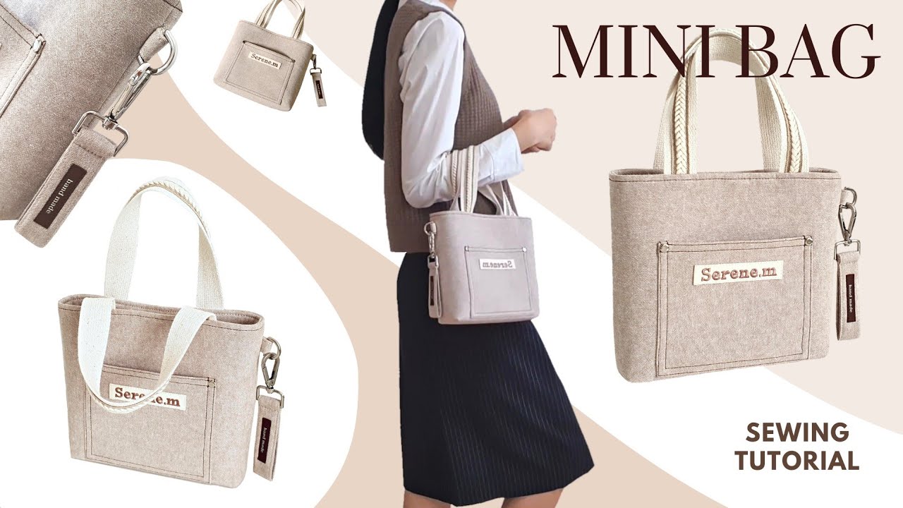 Создайте мини-сумку с уникальными деталями 👜:)