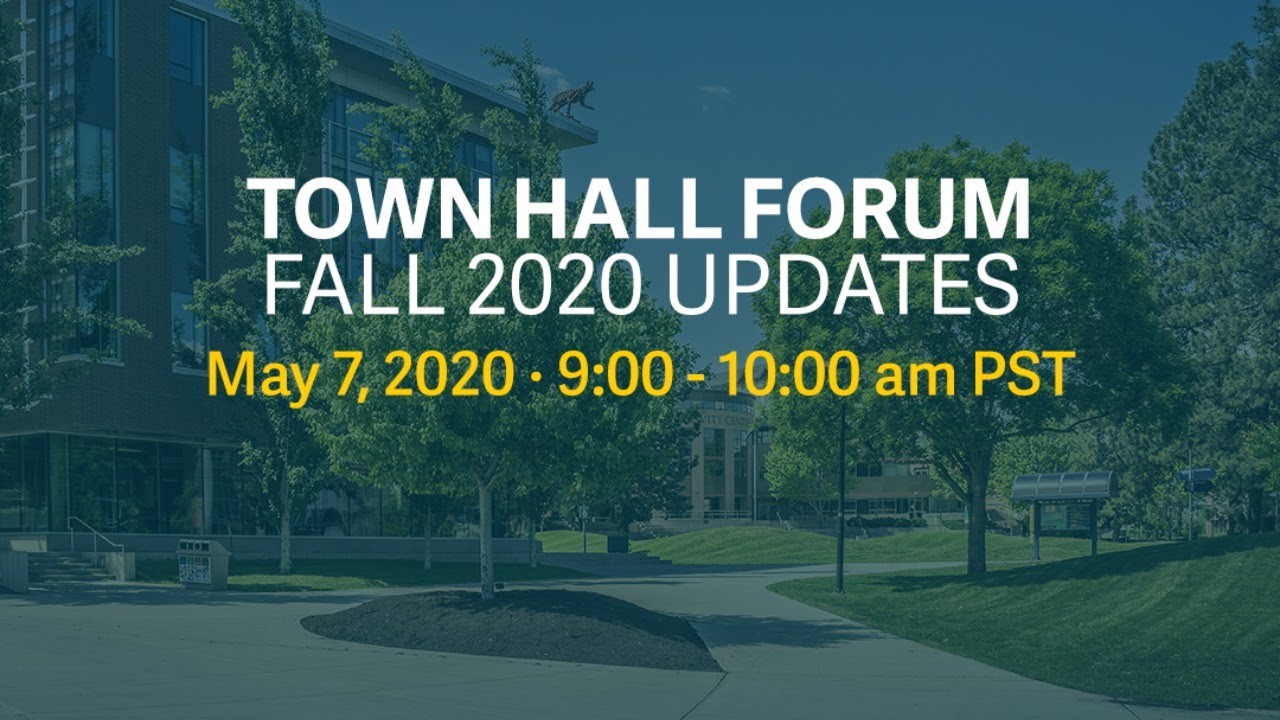 TRU Town Hall Forum #2 - Fall 2020 Updates