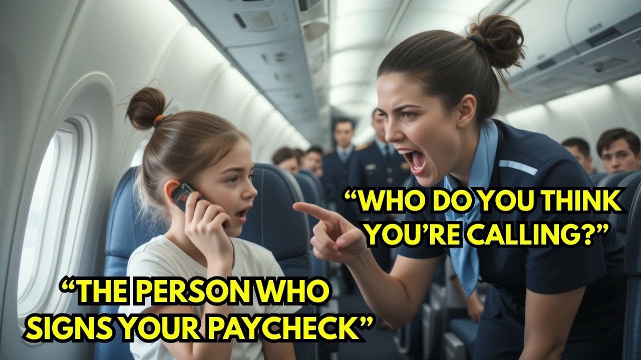 Flight Attendant Shouts at a white Teen Girl — Then She Makes One Call, And The Plane is Grounded