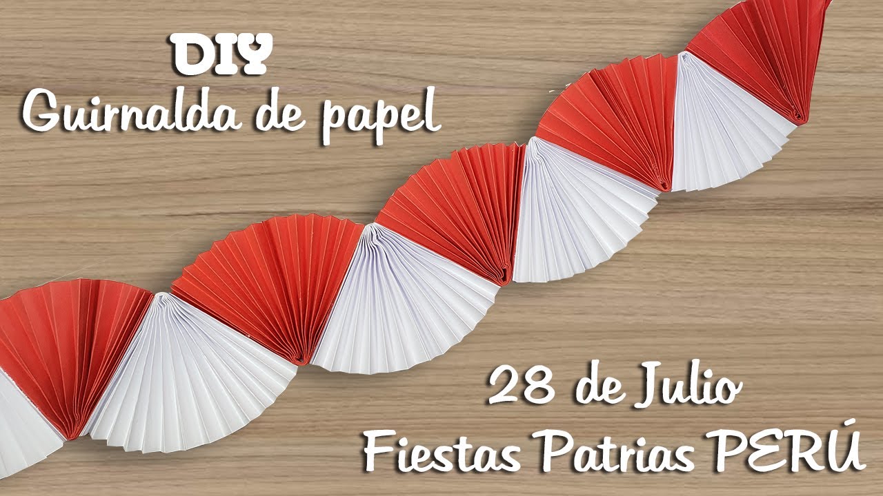 Guirnalda 28 de Julio  Fiestas Patrias Perú | Día de la Independencia | Independence Day Decoration