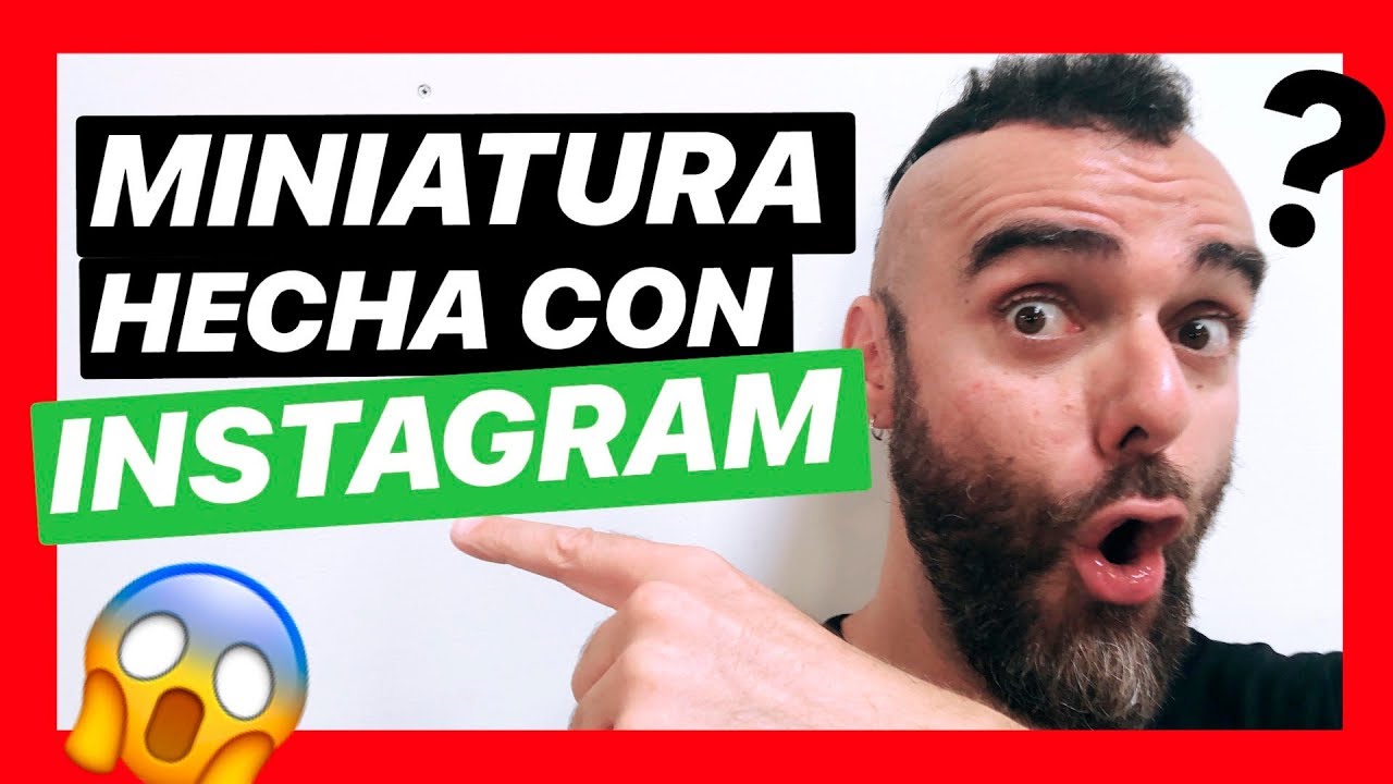 Cómo hacer MINIATURAS PARA YOUTUBE con INSTAGRAM y tu MÓVIL 📱 (en 5 minutos)