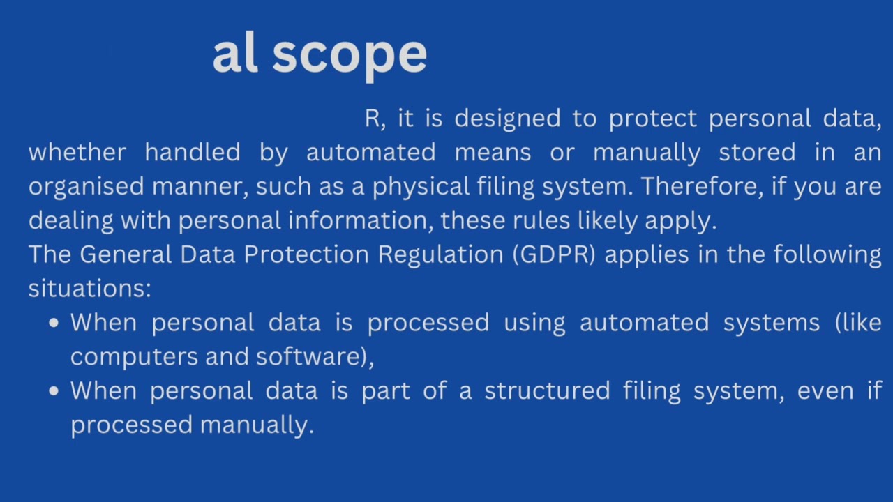 Territorial & Material Scope of GDPR! #cipp #gdpr #dataprivacy #privacylaw #territorial-scope #cippe