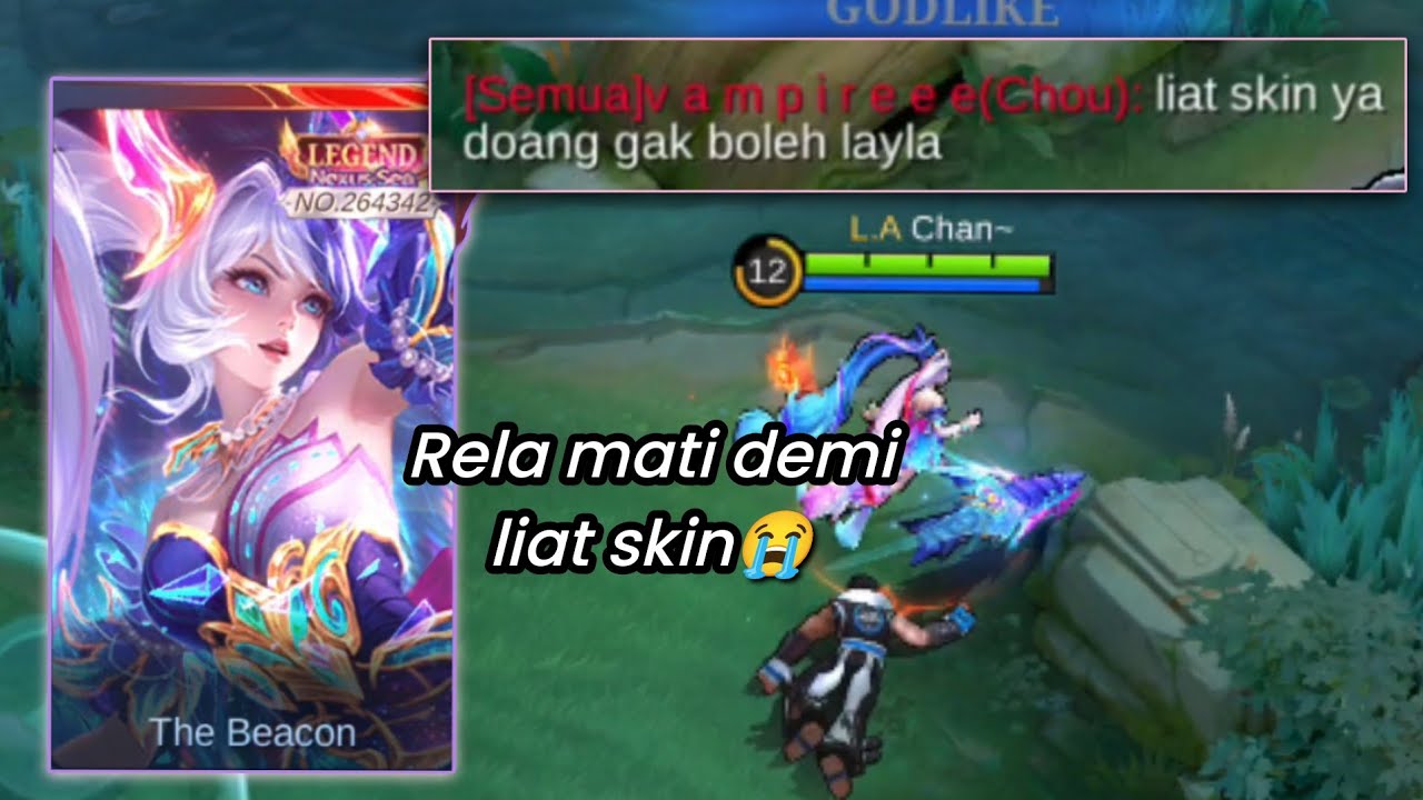 BOLEH DONG MASA GAK BOLEH😜 SINI CHOU KALO MAU LIHAT EFEK SKIN LAYLA LEGEND😎