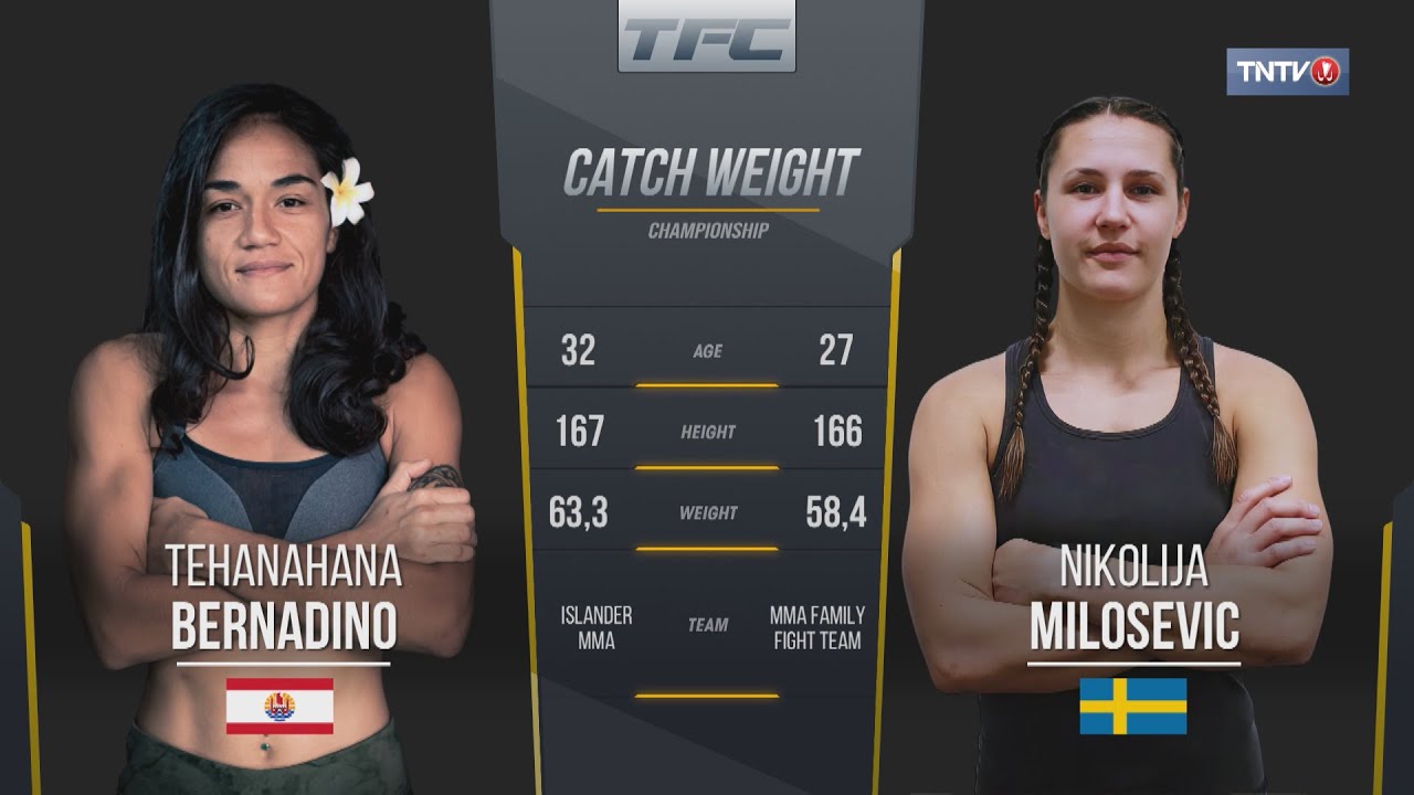 Tehanahana BERNADINO vs Nikolija MILOSEVIC (Tahiti Fighting Championship : Challenger Series)