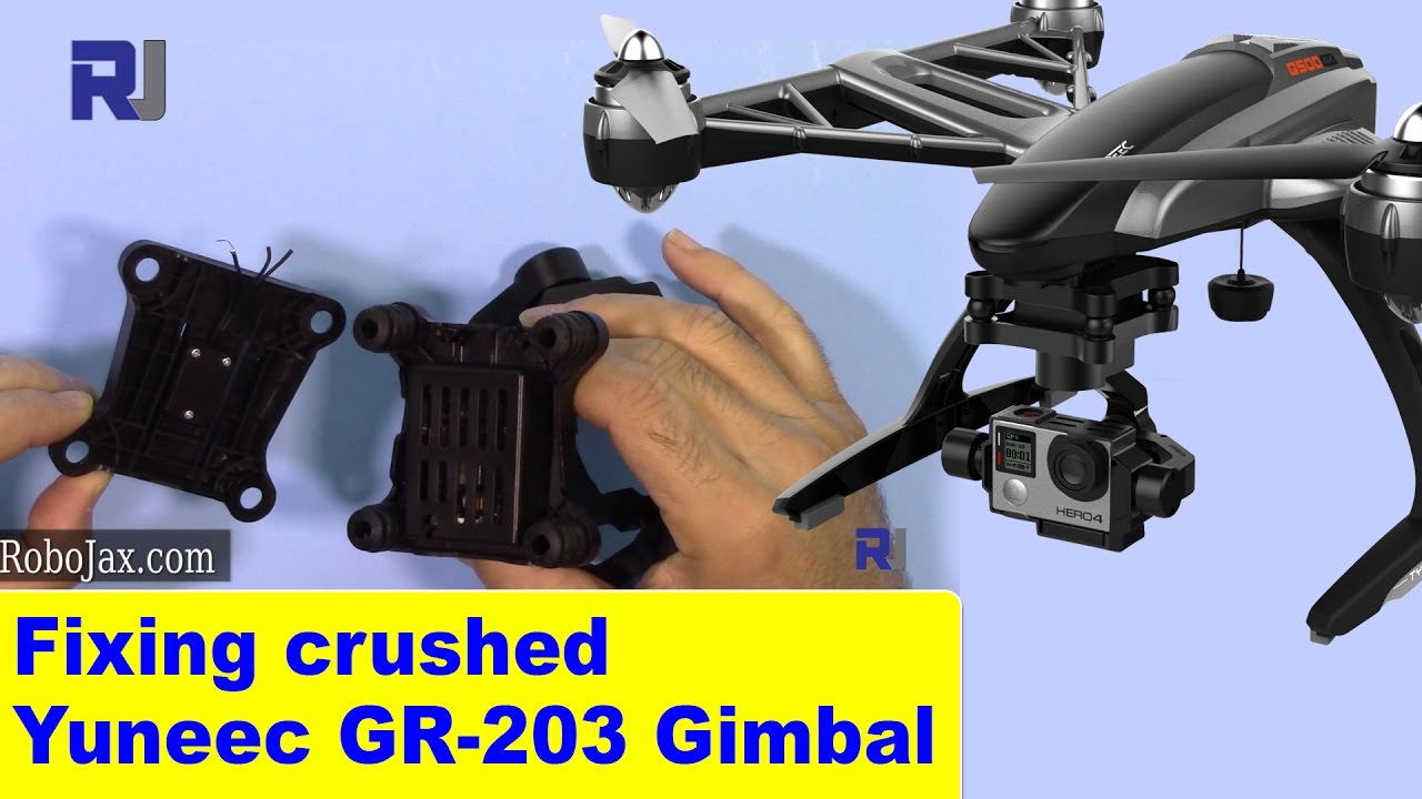 Fixing Crushed Yuneec Typhoon  Gimbal GR-203 Gimbal Repair