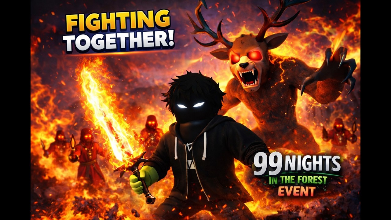 🔥 I FOUGHT Cultists With the Deer Monster! 🦌🔥 | 99 Nights in the Forest EVENT