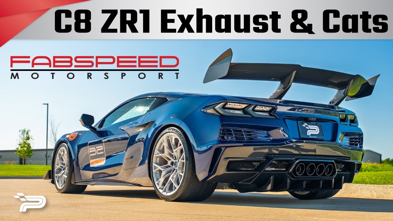 C8 ZR1 Fabspeed High Flow Cats & Straight Pipe Exhaust - Paragon Performance 