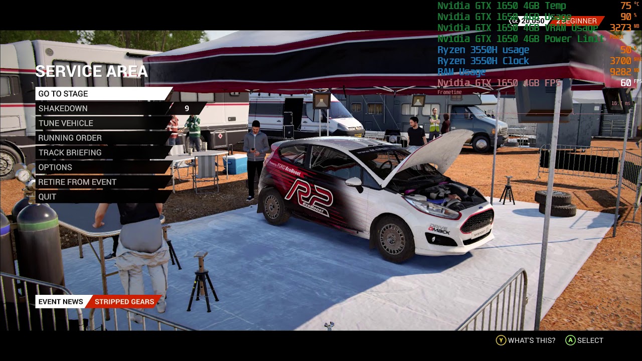 DIRT 4 EGO Engine Analysis 2020