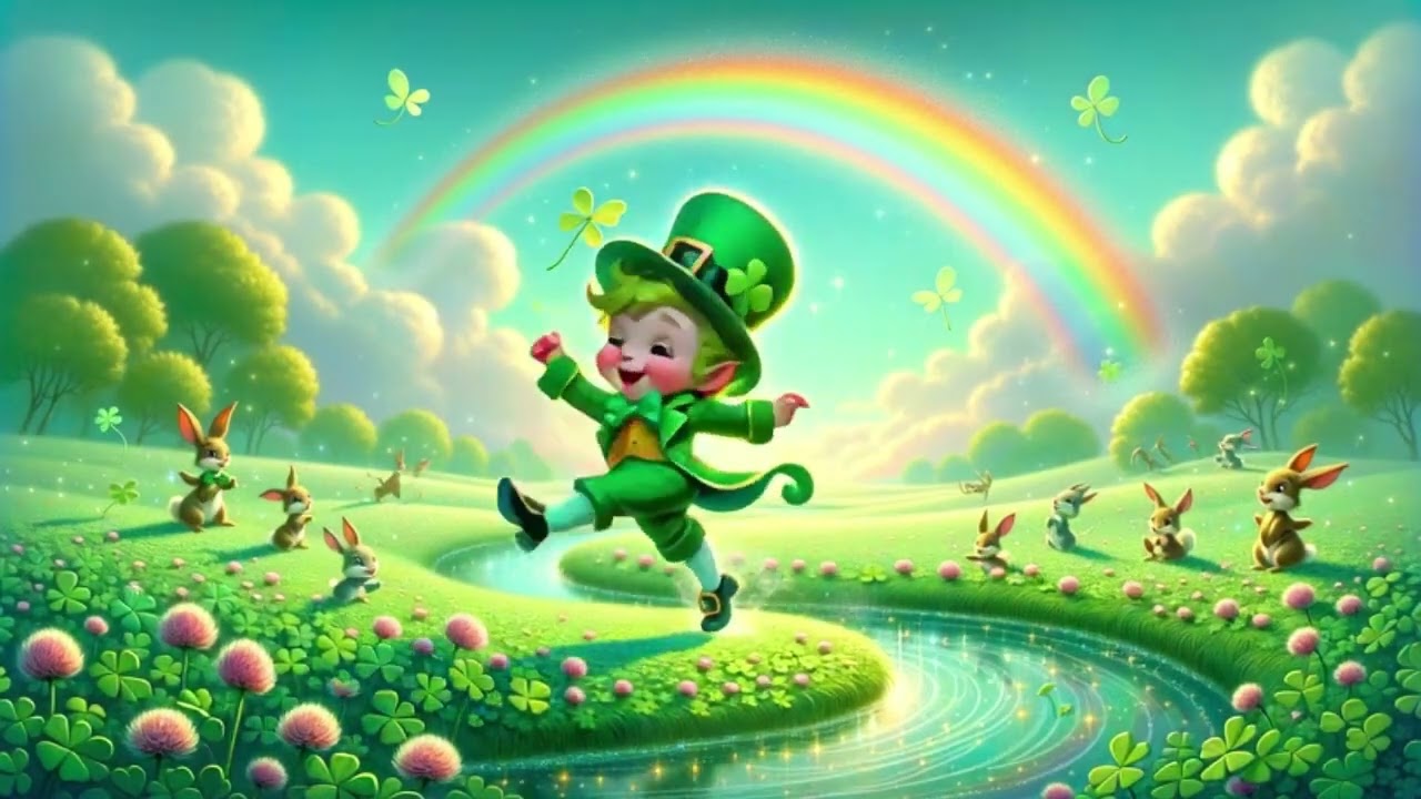 Soft Jazz Background Music 🍀 Adorable Dancing St. Patrick’s Day Leprechaun to Study, Work or Relax