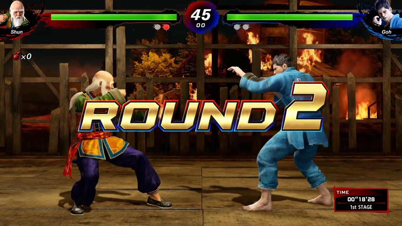 Virtua Fighter 5 R.E.V.O. - Shun vs Goh - 4K