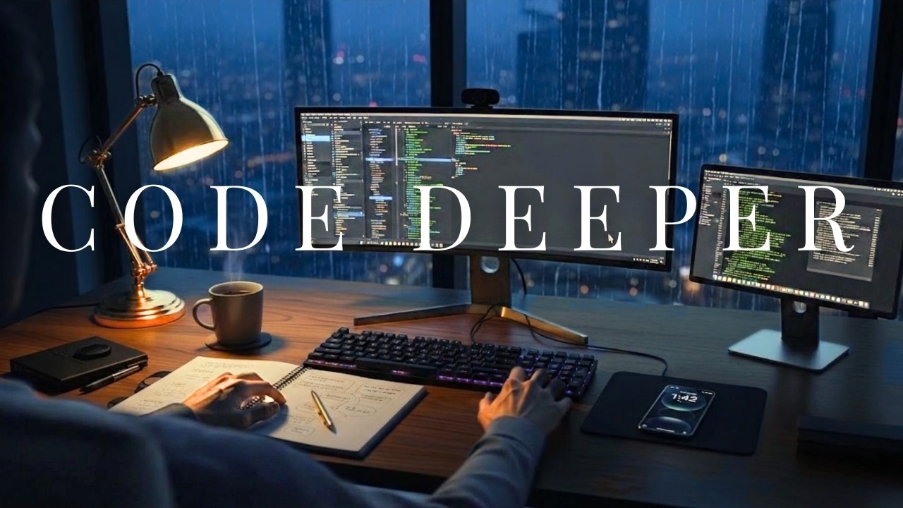 The Coder Bunker: 4 Hours Of Deep Focus Music (Rain Ambience)